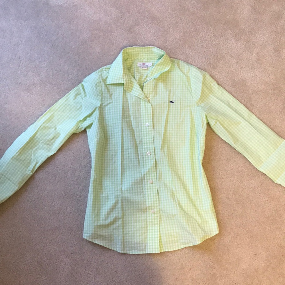 Vineyard Vine gingham button down